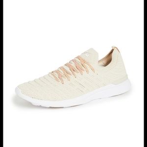 APL Women's Cream and Peach Sneakers